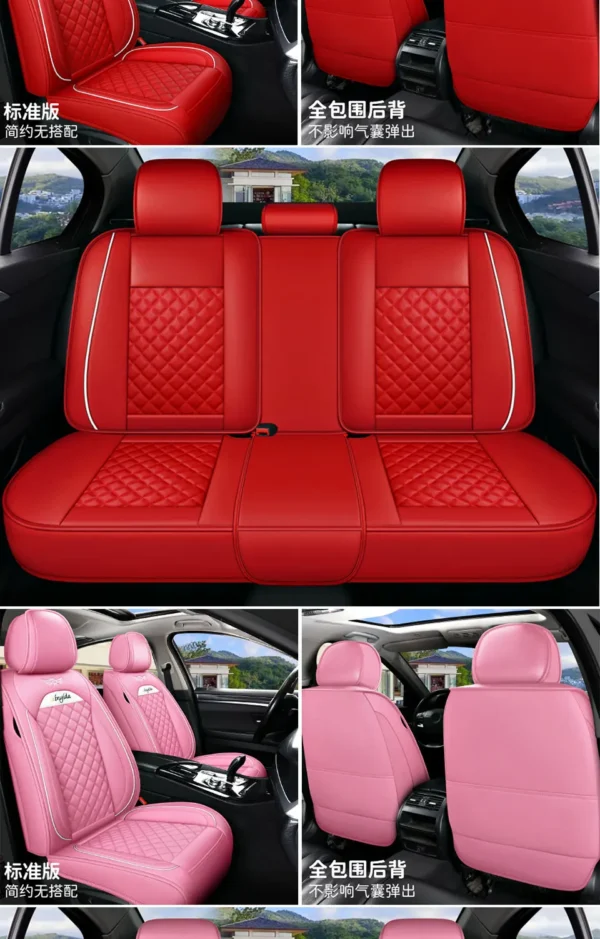 Leather Car Seat Cover for Hyundai ix35 Kona Matrix ENCINO H-1 Accent SONATA i20 i30 i40 SOLARIS Seat Protector Auto Accessories - Image 21