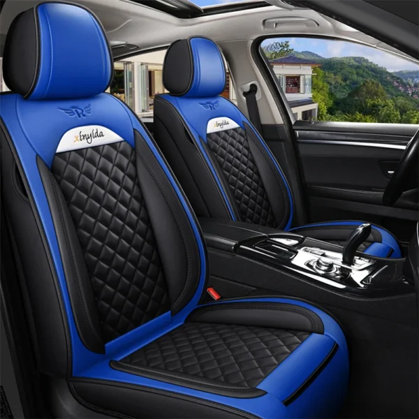 Leather Car Seat Cover for Hyundai ix35 Kona Matrix ENCINO H-1 Accent SONATA i20 i30 i40 SOLARIS Seat Protector Auto Accessories - Image 2