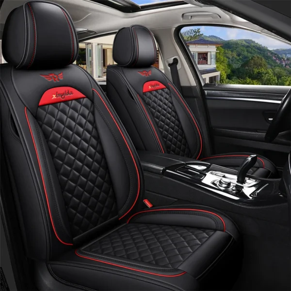 Leather Car Seat Cover for Hyundai ix35 Kona Matrix ENCINO H-1 Accent SONATA i20 i30 i40 SOLARIS Seat Protector Auto Accessories - Image 4