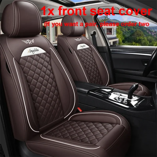 Leather Car Seat Cover for Hyundai ix35 Kona Matrix ENCINO H-1 Accent SONATA i20 i30 i40 SOLARIS Seat Protector Auto Accessories - Image 8