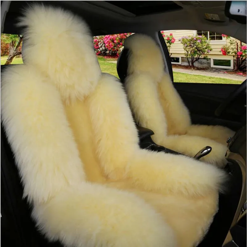 Hot Sale Car Decorative Seats Cover Universal Winter Soft Warm Fur Velvet Pad Interior Accessories Cushion Auto Car Seat Covers - Image 4