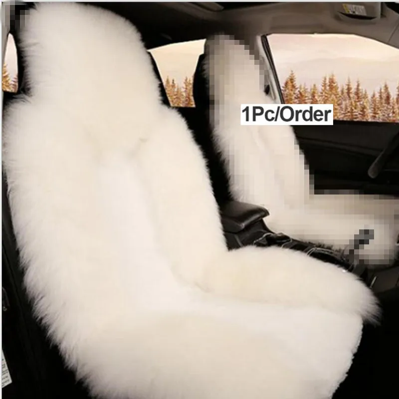 Hot Sale Car Decorative Seats Cover Universal Winter Soft Warm Fur Velvet Pad Interior Accessories Cushion Auto Car Seat Covers - Image 6