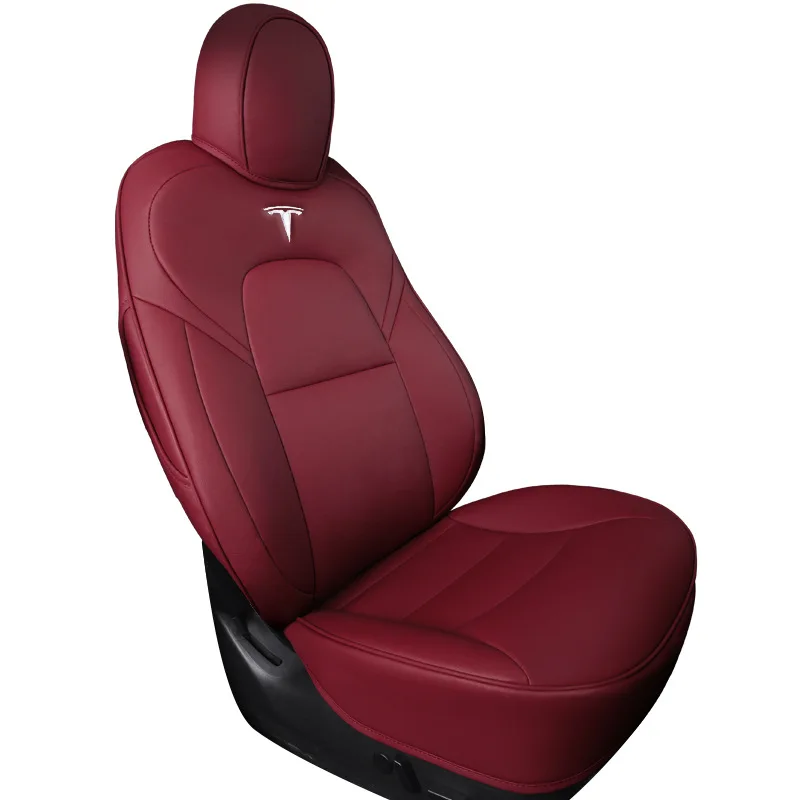 High Quality Tesla Model 3 Model Y 2022 2023 2024 2025 Napa Leather Custom Size Well Fitting Car Seat Cover Full Set