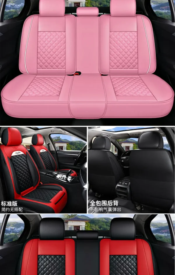 Leather Car Seat Cover for Hyundai ix35 Kona Matrix ENCINO H-1 Accent SONATA i20 i30 i40 SOLARIS Seat Protector Auto Accessories - Image 22