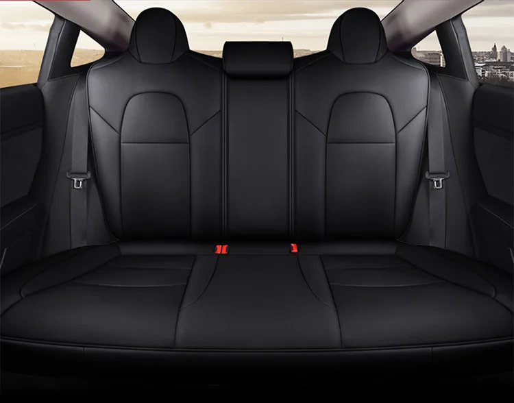High Quality Tesla Model 3 Model Y 2022 2023 2024 2025 Napa Leather Custom Size Well Fitting Car Seat Cover Full Set - Image 14