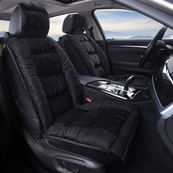 Warm Car Seat Cover Universal Winter Plush Cushion Faux Fur Material for Car Seat Protector Mat Car Interior Accessories - Image 3