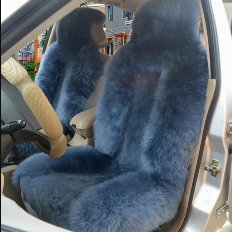 Hot Sale Car Decorative Seats Cover Universal Winter Soft Warm Fur Velvet Pad Interior Accessories Cushion Auto Car Seat Covers - Image 5