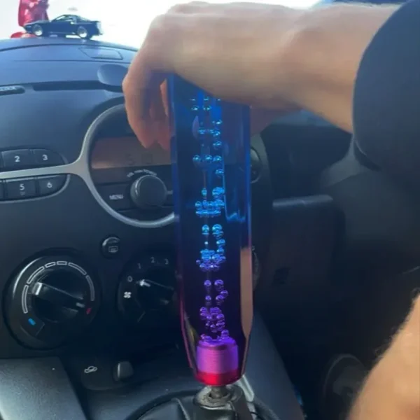 10/15/20cm Blue Purple Shift Knob Crystal Transparent Gear Shift Knob Car Modification Universal Manual Automatic Shift Knob - Image 3