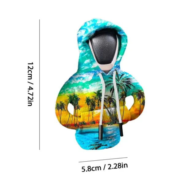 car Gear Shift Hoodie Cover Shift Cover car Gear Handle Decoration Fits Manual Automatic Universal Car Shift Lever Interior Deco - Image 7