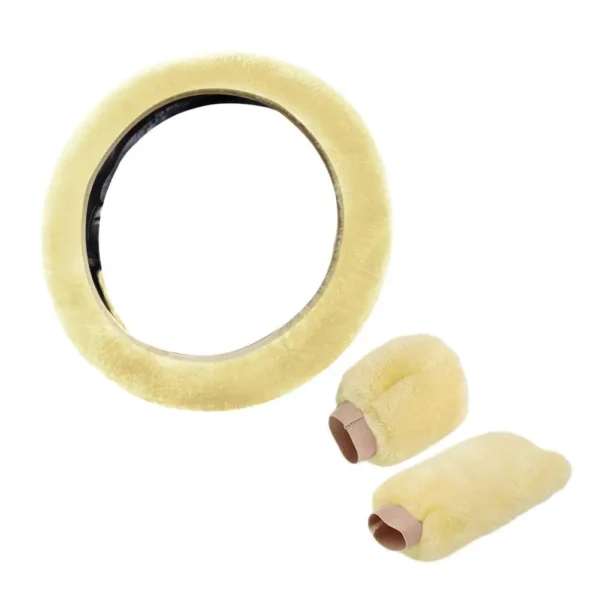 Super Soft Plush Car Steering Wheel Cover Universal Steering-Wheel On Auto The Faux 37/38cm Handlebar Fur Warm K4I7 - Image 23