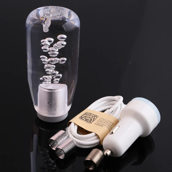 Universal RGB Shift Knob Stick with Light/NO Light Crystal Manual Transmission Bubble Gear Shifter 10cm/15cm/20cm/25cm/30cm - Image 14