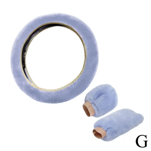 Super Soft Plush Car Steering Wheel Cover Universal Steering-Wheel On Auto The Faux 37/38cm Handlebar Fur Warm K4I7 - Image 11