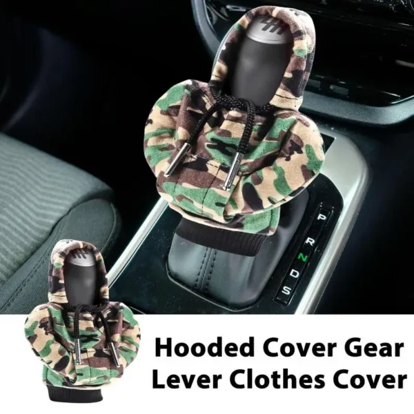 car Gear Shift Hoodie Cover Shift Cover car Gear Handle Decoration Fits Manual Automatic Universal Car Shift Lever Interior Deco - Image 5