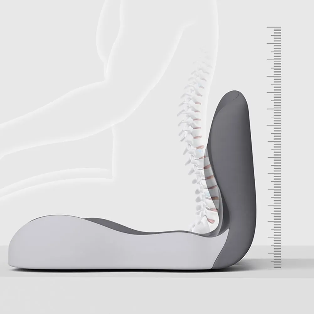 Memory Foam L-Shaped Integrated Office Chair Cushion with Lumbar Support Car Seat Cushion for Office Workers Car Drivers - Image 4