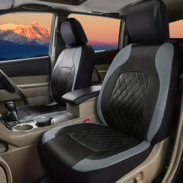 Universal Car Seat Covers PU Black Fashions Sports Seat Covers PU Car Seat Cover Universal Interior Accessories - Image 16