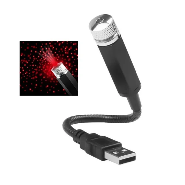 Romantic Car Mini Night Light 12V 0.3A Star Projector Lamp 360 Degree Adjustable Car Decorative Lamp for Room Ceiling Decoration - Image 5