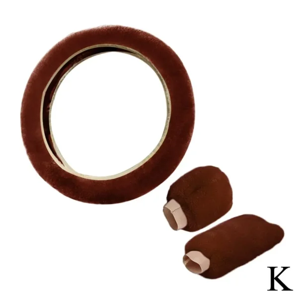 Super Soft Plush Car Steering Wheel Cover Universal Steering-Wheel On Auto The Faux 37/38cm Handlebar Fur Warm K4I7 - Image 7