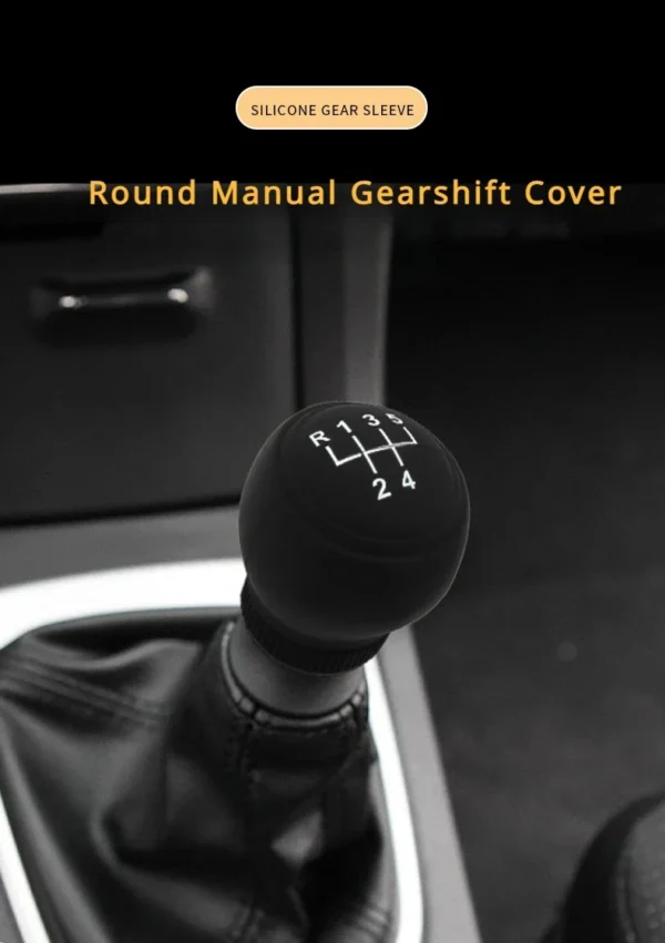 1pc Universal Silicone Car Gear Head Shift Knob Cover Gear Shift Non Slip Grip Handle Case Wear-resistant Gear Rod Cover - Image 15