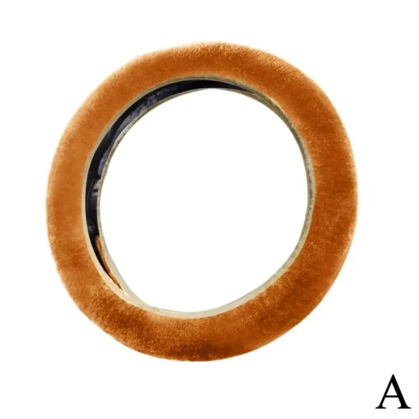 Super Soft Plush Car Steering Wheel Cover Universal Steering-Wheel On Auto The Faux 37/38cm Handlebar Fur Warm K4I7 - Image 16