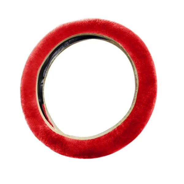 Super Soft Plush Car Steering Wheel Cover Universal Steering-Wheel On Auto The Faux 37/38cm Handlebar Fur Warm K4I7 - Image 4