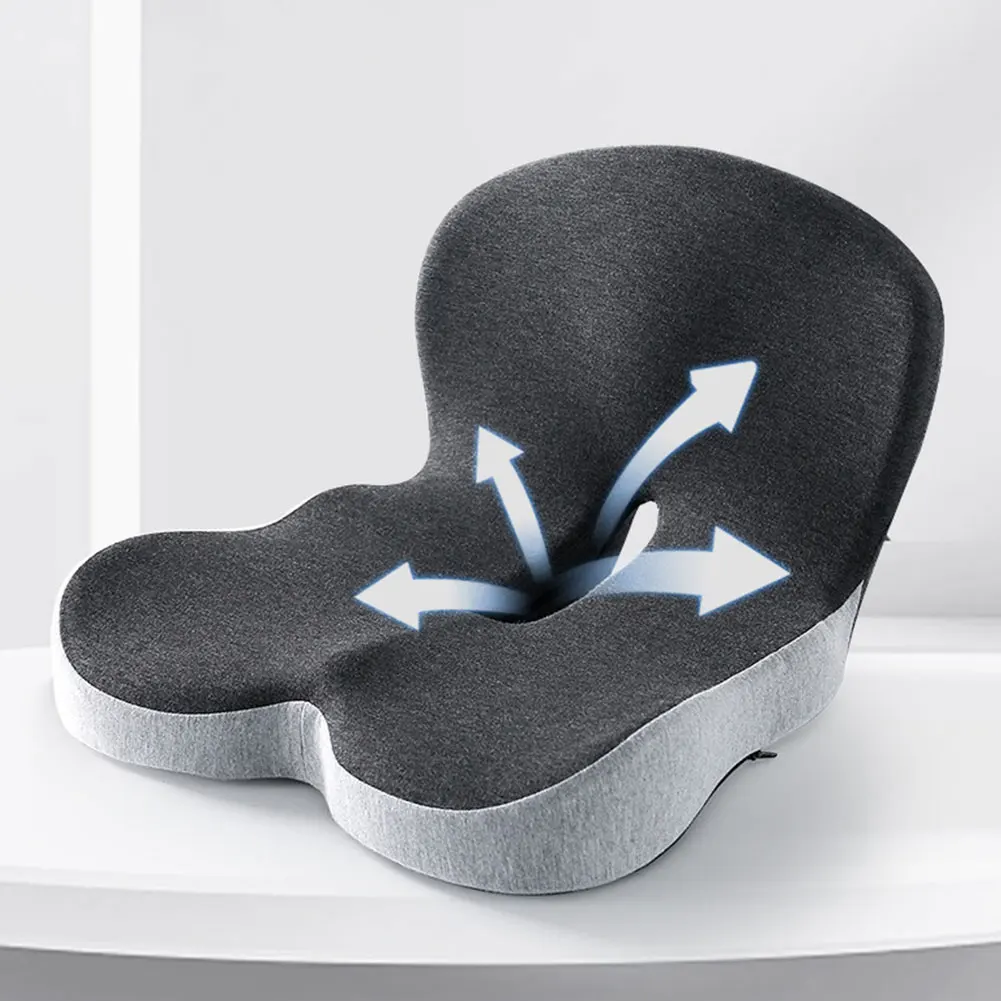 Memory Foam L-Shaped Integrated Office Chair Cushion with Lumbar Support Car Seat Cushion for Office Workers Car Drivers - Image 23