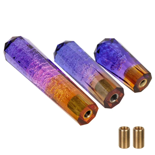 Transparent Purple Blue Car Manual Shift Knob Transmission Gear Shifter Head Gear Shift Knob 10cm 15cm 20cm Bubble Crystal - Image 10