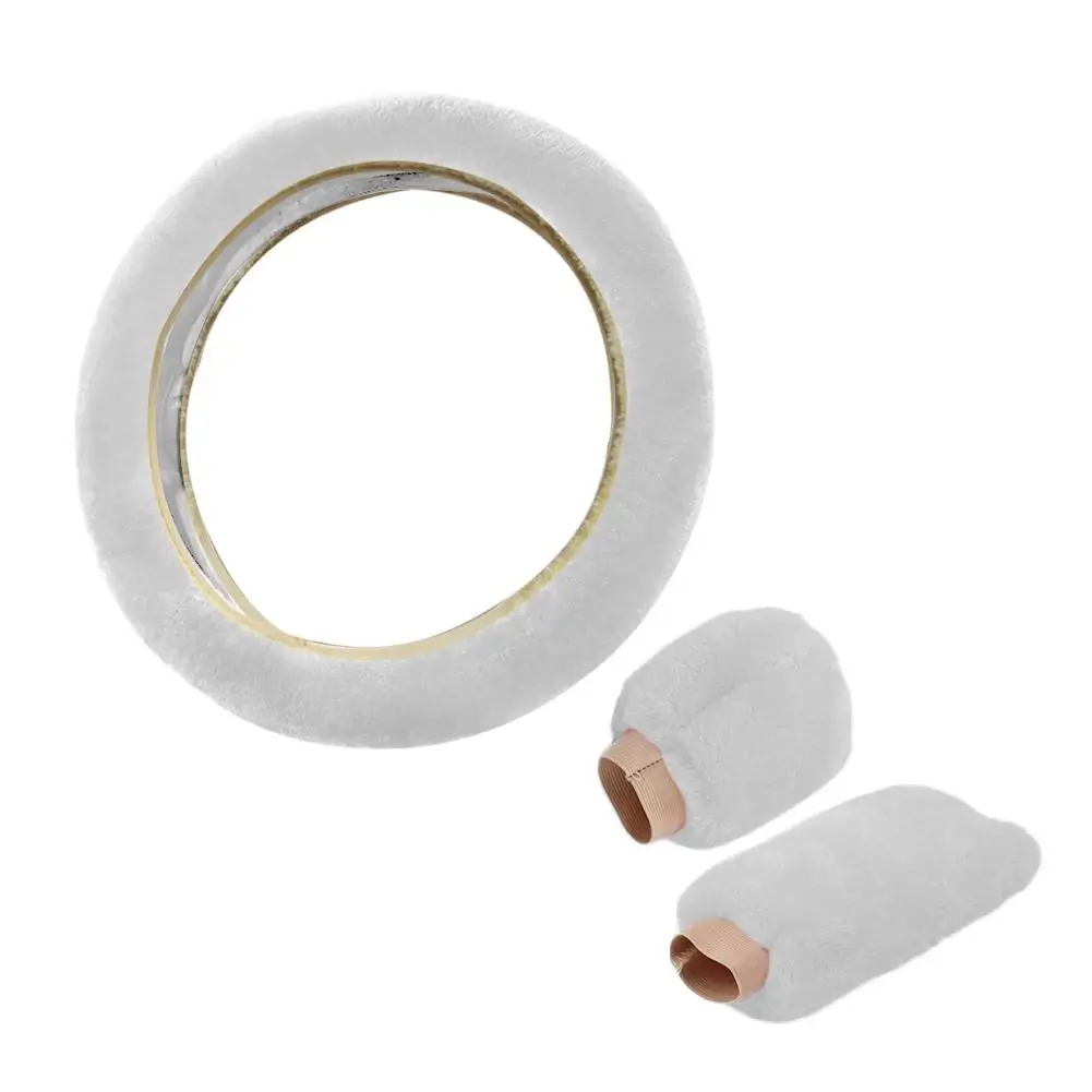 Super Soft Plush Car Steering Wheel Cover Universal Steering-Wheel On Auto The Faux 37/38cm Handlebar Fur Warm K4I7 - Image 24