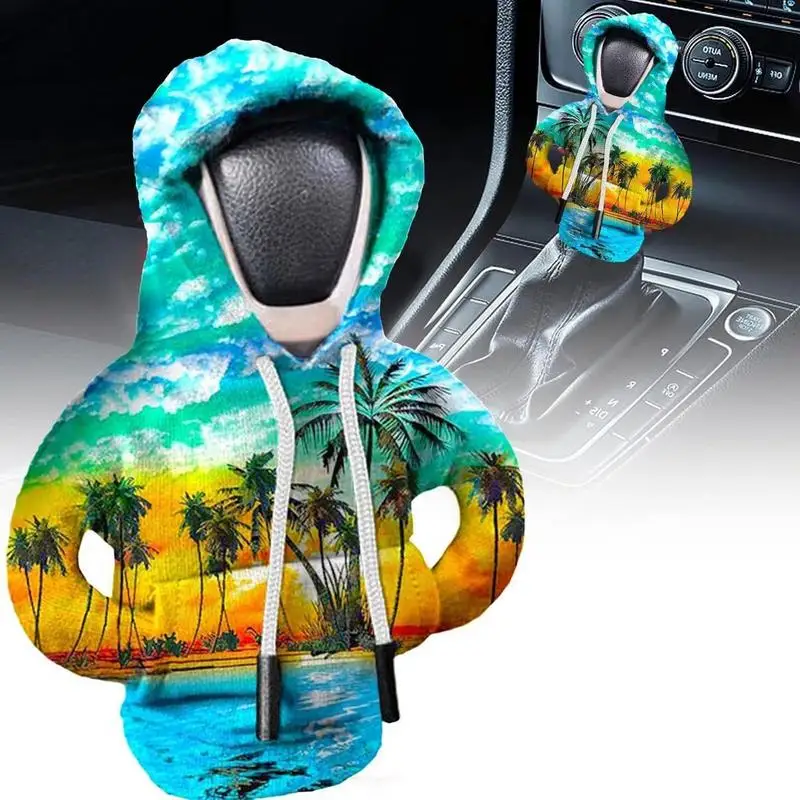 car Gear Shift Hoodie Cover Shift Cover car Gear Handle Decoration Fits Manual Automatic Universal Car Shift Lever Interior Deco - Image 2