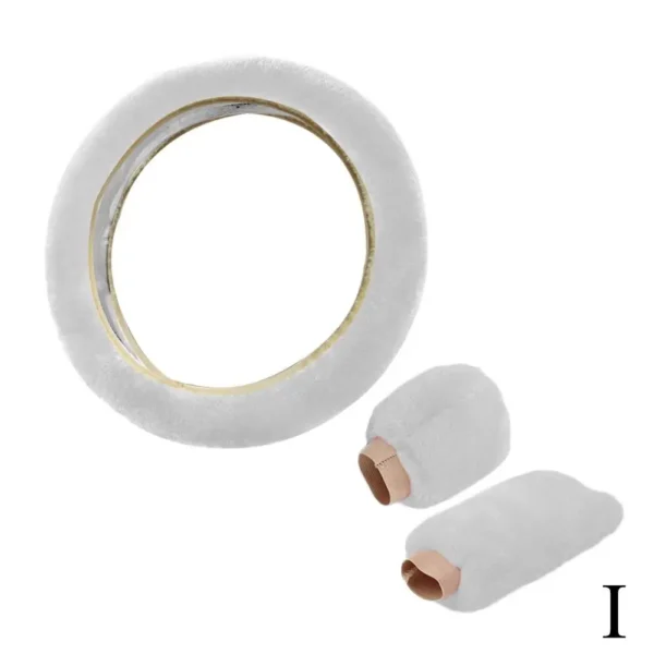 Super Soft Plush Car Steering Wheel Cover Universal Steering-Wheel On Auto The Faux 37/38cm Handlebar Fur Warm K4I7 - Image 9