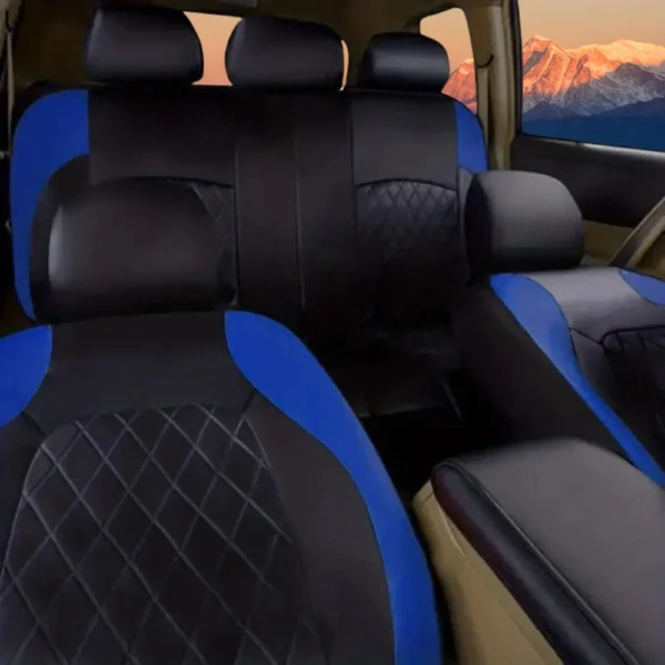 Universal Car Seat Covers PU Black Fashions Sports Seat Covers PU Car Seat Cover Universal Interior Accessories - Image 13