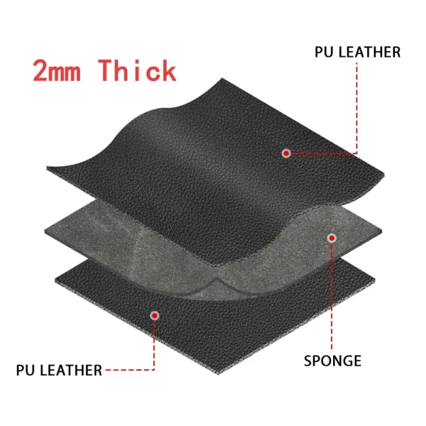 Universal Car Seat Covers PU Black Fashions Sports Seat Covers PU Car Seat Cover Universal Interior Accessories - Image 4
