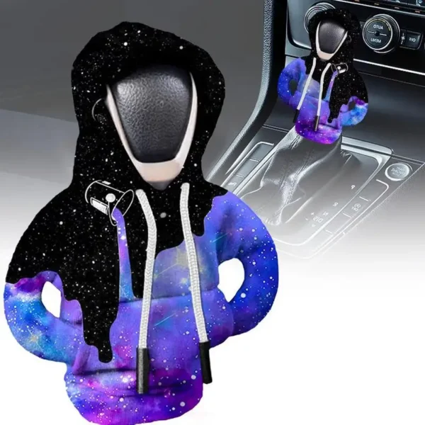 car Gear Shift Hoodie Cover Shift Cover car Gear Handle Decoration Fits Manual Automatic Universal Car Shift Lever Interior Deco - Image 3
