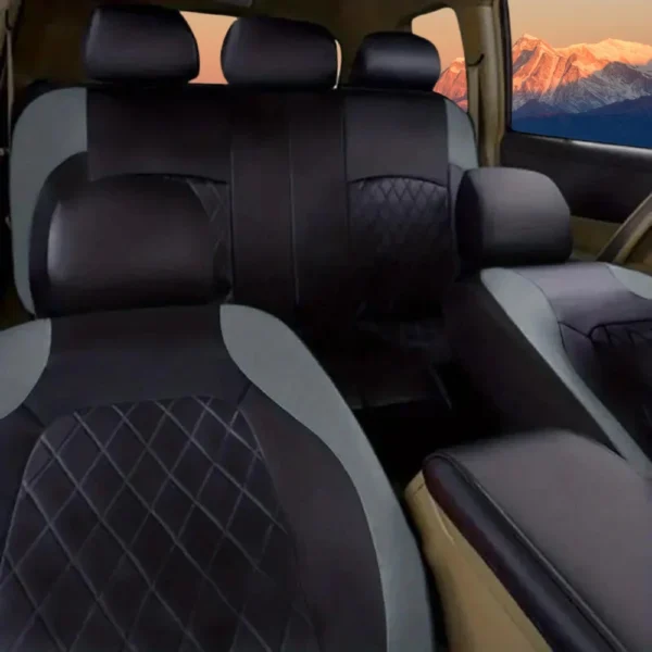 Universal Car Seat Covers PU Black Fashions Sports Seat Covers PU Car Seat Cover Universal Interior Accessories - Image 15