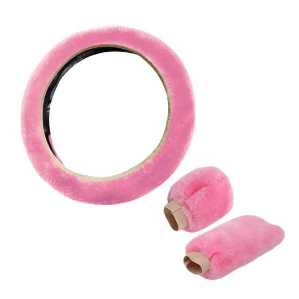 Super Soft Plush Car Steering Wheel Cover Universal Steering-Wheel On Auto The Faux 37/38cm Handlebar Fur Warm K4I7 - Image 27