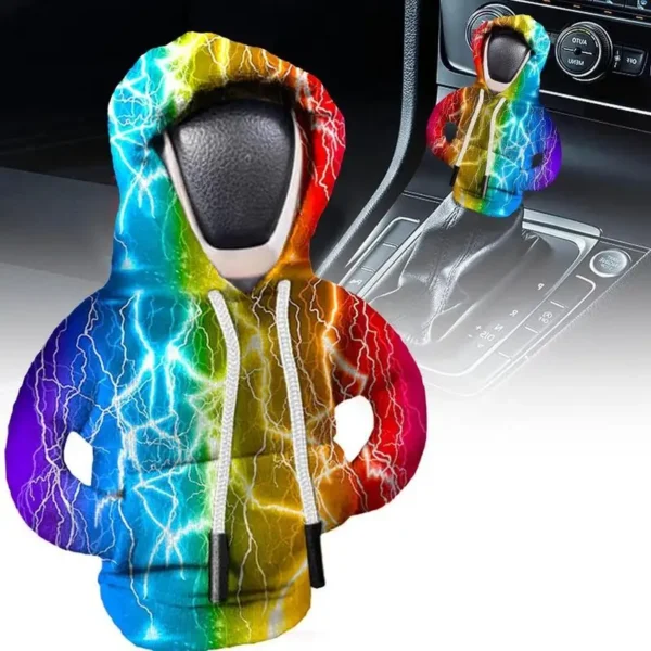 car Gear Shift Hoodie Cover Shift Cover car Gear Handle Decoration Fits Manual Automatic Universal Car Shift Lever Interior Deco - Image 4