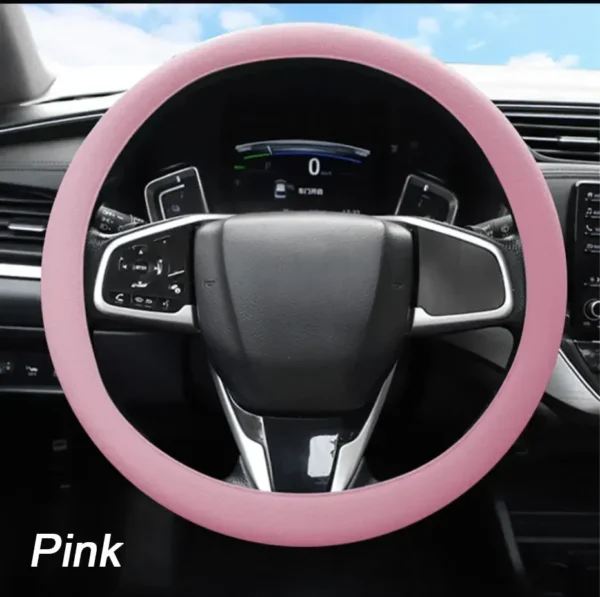 Car Summer Universal Silicone Steering Wheel Cover Elastic Glove Cover Texture Soft Multi Color Auto Decoration DIY Accessories - Image 20